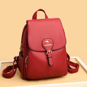 New High Quality Leather <b>Backpack</b> Women Large Capacity Travel <b>Backpack</b> <b>School</b> Bags for Teenage Girls Student <b>Backpack</b> - Product Image 1