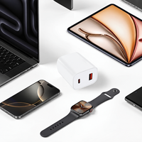 Chargeur GaN PD 65W Type US Double Port USB C Chargeur Rapide pour iPhone 15 Pro Max Samsung Téléphone Tablette
