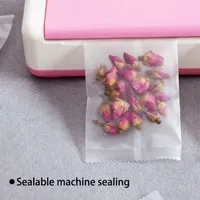 Sachet d'Emballage Scellé au Milieu Mat Translucide Givré Épaissi à Dos Scellé pour Aliments Cuisinés Fruits Secs Thé de Fleurs Biscuits Sucre