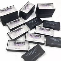 Logo OEM emballage personnalisé presse sur boîtes à ongles clair pvc fenêtre boîte presse sur l'emballage des ongles