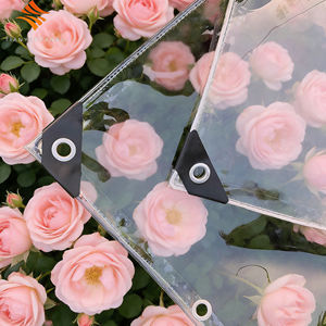 Bâche de terrasse transparente en vinyle avec fermeture éclair et système de verrouillage rotatif - Product Image 1