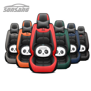 Sonsang ผ้าคลุมเบาะรถยนต์ลายแพนด้าน่ารัก, ผ้าคลุมเบาะรถหนังแท้ทุกรุ่นหรูหรา - Product Image 3