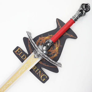 Épée Shadow of the Erdtree 107cm Rellana Twin Moon Knight, non affûtée, en métal, accessoire de cosplay, à partir de 14 ans - Product Image 4