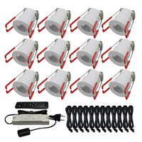 Mini spot LED 12V à angle réglable, très vendu, avec 12 LED, pour plafond, vitrine, salon, lampe d'intérieur