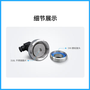 Transmisor de Presión Xsenr PCM300PM-MN de Acero Inoxidable, Salida 4-20mA, 24VDC, Unión Sanitaria DIN Tipo Tuerca - Product Image 4