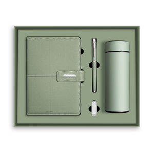 ชุดกล่องของขวัญธุรกิจแบบกำหนดเองชุดสำหรับโปรโมชันงานพร้อมกล่องโลโก้บรรจุภัณฑ์ถ้วยสูญญากาศ A5สมุดบันทึกและชุดของขวัญปากกา - Product Image 6