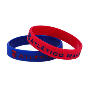 Pulsera de Silicona Personalizada con Logotipo de Club de Fútbol, Pulseras Deportivas Promocionales de Alta Calidad con Tinta en Relieve para Aficionados - Product Image 2