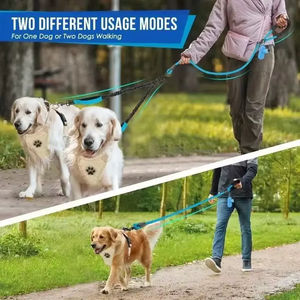 Guinzaglio per cani di lusso riflettente senza groviglio 360 girevole comodo ammortizzante <span class=keywords><strong>Bungee</strong></span> piombo a sgancio rapido durevole - Product Image 5