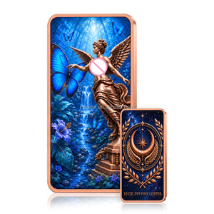 Barra de Cobre con Diseño de Diosa Mexicana, 10 oz, Cobre Puro .999, Relieve 3D, Coleccionable, Lingote de 10 oz, OEM ODM - Product Image 4