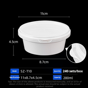 Envase <span class=keywords><strong>de</strong></span> <span class=keywords><strong>Plástico</strong></span> Redondo Barato para Alimentos, Apto para Microondas, a Prueba <span class=keywords><strong>de</strong></span> Fugas, para Entrega <span class=keywords><strong>de</strong></span> Sopa, <span class=keywords><strong>de</strong></span> 8oz, 12oz, 16oz y 32oz, Venta al Por Mayor Personalizada - Product Image 6