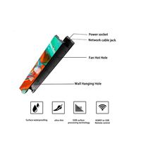 Écran LED intelligent ultra-fin couleur pleine gamme contrôlé par Wi-Fi P1.2-P1.8, écran publicitaire en barre extensible, garantie 5 ans