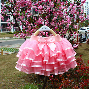 Falda de tutú <span class=keywords><strong>para</strong></span> bebé, lazo bonito de cuatro capas, cinta, pastel, tutú, <span class=keywords><strong>para</strong></span> niña - Product Image 3