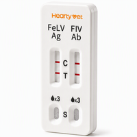 Kit de test rapide double Ag Ab pour le dépistage du virus de la léukémie féline et du virus de l'immunodéficience féline chez le chat (FeLV Ag FIV Ab)