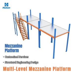 Plataforma de Entresuelo de Acero, Sistema de Almacenamiento para Almacenes, Áticos y Desvanes con <span class=keywords><strong>Escalera</strong></span> - Product Image 1