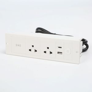 ปลั๊กพ่วง <span class=keywords><strong>LAPU</strong></span> 110V 15A มาตรฐานอเมริกา 20W ช่องเสียบ USB Type-C พร้อมระบบชาร์จเร็วแบบไร้สาย รองรับ NFC สายยาว 3 เมตร และมีเต้ารับ 2 ช่อง - Product Image 4