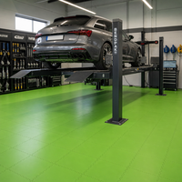 Dalles de sol de garage modulaires en PVC de 6 mm, robustes, antidérapantes, résistantes à l'usure, imperméables, à clipser, modernes, pour intérieur