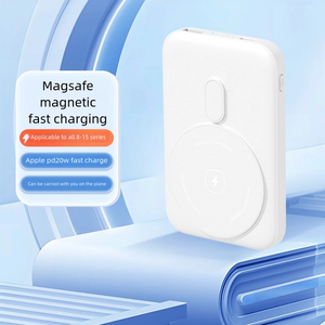 พาวเวอร์แบงค์แบบมีที่หมุนได้360 ° แบตเตอรี่สำรองแม่เหล็กไร้สายขนาด22.5W แบบพกพา5000mAh 10000mAh ชาร์จเร็ว15W - Product Image 2