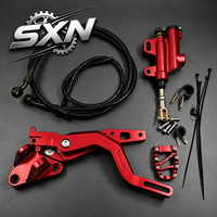 Levier de frein à pied et ensemble de pédale de frein arrière en aluminium CNC 7075 T6 pour moto électrique tout-terrain Surron Light Bee X LBX