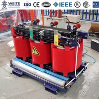 Trasformatore Trifase a Secco in Resina Colata 11kV 1250kVA con Uscita 400V, 50/60Hz, 30kVA 50kVA 63kVA 20kV 400V, Certificato CE, 24 Mesi di Garanzia