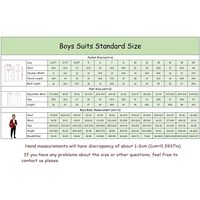 Jacquard Enfants Tuxedo Costume Ensemble pour Garçons Floral Veste & Pantalon Avec Gilet Blanc-Rose pour Anniversaire Dîner Fêtes Mariages