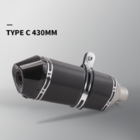 Cache-tête en fibre de carbone 51 mm pour échappement 430 mm/500 mm, silencieux universel R3 XMAX, MT09, ER6N, CBR650F SR6 avec Db Killer