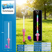Varita de Burbujas Eléctrica UFO al por Mayor para Niños, Juguete de Plástico para Fiestas y Regalos