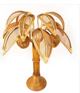 Lampe de sol en <span class=keywords><strong>rotin</strong></span> tressé à la main moderne personnalisée avec un design écologique pour les bureaux et les restaurants - Product Image 3