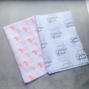 Papier de soie imprimé licorne rose de luxe - Papier d'emballage cadeau personnalisé pour emballages de marque - Product Image 6