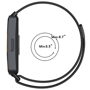 Bracelet de montre magnétique milanais en acier inoxydable pour <span class=keywords><strong>Huawei</strong></span> <span class=keywords><strong>Band</strong></span> 10 9 8 Bracelet de remplacement Bracelet à boucle en métal - Product Image 6