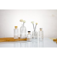 Bouteille en verre vide pour diffuseur à bâtonnets de 40 ml, 100 ml, 200 ml, 500 ml avec bouchon et boîte
