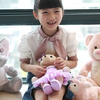 Songshan Juguetes Peluches personalizado lindo San Valentín peluche bailarina oso de peluche juguete tutú falda oso de peluche ballet para mujeres