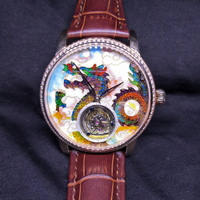 Cadrans de montre en émail personnalisés de luxe, 35 mm, 28,5 mm, cadran en émail vierge NH35, pièces de montre en fil de fer à haute température, fabricant de pièces de montre