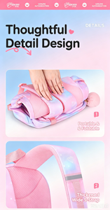 Cute Student <b>Backpack</b> <b>Waterproof</b> School Bag Large Capacity Anti Theft Softback Bookbag for Girls and Boys - Product Image 3