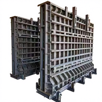 Moule préfabriqué en acier pour mur en béton, mur pare-feu en béton préfabriqué, coffrage pour mur de soutènement, vente en gros d'usine OEM ODM