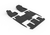 Changan Deepal S09 6 places 2025 – Ensemble complet de 4 pièces en fibre de carbone de 3,5 mm d'épaisseur, motif écossais de luxe, toutes saisons, facile à nettoyer, Pathfinder