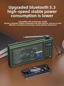 Đài phát thanh video di động SANSUI New F70 7 inch 1080P tích hợp <span class=keywords><strong>Bluetooth</strong></span> 5.3, loa, bộ dụng cụ sinh tồn khẩn cấp, đèn pin - Product Image 2