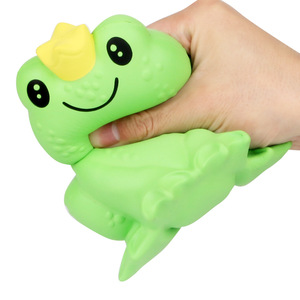 PU Slow <b>Rebound</b> Frog Toy With Crown Party Gift Animal Type Toys - Product Image 1