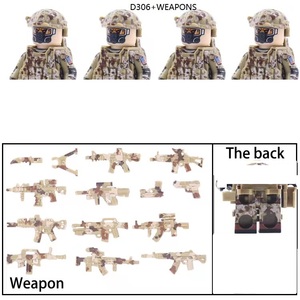 Quân Đội Chiến Đấu 4 Bên In Lính Mini Chơi Thiết Lập Con Số Đội Quân Đội WW2 Chiến Tranh Thế Giới 2 Tùy Chỉnh Thiết Lập Khối Blitzkrieg Với Vũ Khí - Product Image 2