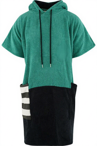 Poncho de Toalla con Capucha de Algodón y Bambú con Logotipo Personalizado, Material Orgánico Ecológico, Tejido de Color Sólido, Diseño Moderno, Textiles - Product Image 4