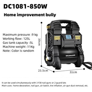 Máy Nén Khí Mini Im Lặng Cầm Tay Không Dầu Không Chổi Than 900W Máy Nén Khí Trung Quốc Chất Lượng Cao Nhỏ Tiếng Ồn Thấp Với 5L A - Product Image 3