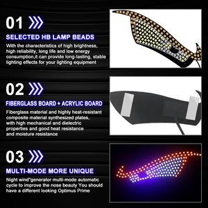 LELANPU Luz para Camión, Luces Halo Demon, Decoración RGB para Ventana, Proyector Future Eyes, Accesorios para <span class=keywords><strong>Taxi</strong></span>, Auto, Coche, Luz LED Decorativa - Product Image 6