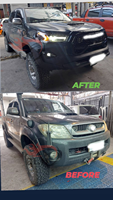 Fournisseur direct d'usine pour Hilux Vigo 05 à 15, Fortuner 12 à 15, mise à niveau vers Hilux 2023 GR Sport, accessoires automobiles pour pick-up, vente en gros