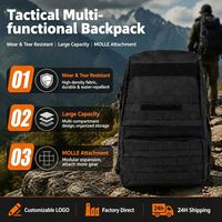 Sac à dos tactique multi-poches de grande capacité imperméable pour la randonnée, l'escalade et les voyages en plein air