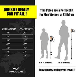 Bâtons <span class=keywords><strong>de</strong></span> Trekking télescopiques réglables, bâtons <span class=keywords><strong>de</strong></span> <span class=keywords><strong>marche</strong></span> légers à verrouillage rapide, pôle <span class=keywords><strong>de</strong></span> randonnée <span class=keywords><strong>nordique</strong></span>, 1 pièce - Product Image 4