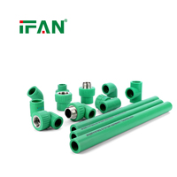Raccords de tuyauterie PPR certifiés IFAN, fournis par l'usine, 20-110 mm, pour systèmes d'alimentation en eau froide et chaude, raccords en laiton PPR