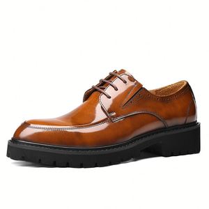 Top Luxury Designer Genuine Leather Shoes Men Casual Loafer Shoes <b>Old</b> Fashion High Quality Handmade Leather Shoes - Product Image 3