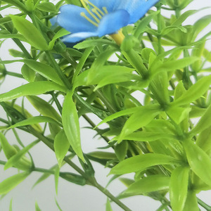 Petites fleurs artificielles de daphné, 35 cm de haut, en plastique et soie, pour décorations de mariage et de maison - Product Image 3