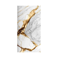 Panneaux muraux ignifuges et résistants à l'humidité sur mesure, en PVC imperméable et résistant aux UV, imitation marbre, pour la décoration murale intérieure
