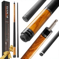 Stik Biliar Banly Carbon Fiber Center Joint 1/2 Split Pool Cue 12.5mm Time Crystal Tip Low Deflection Profesional Kotak Hadiah