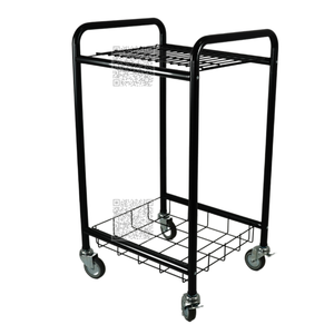 Chariot de stockage de raquette à cadre double couche de produits de tennis professionnels avec capacité supplémentaire pour les équipes sportives en Suède - Product Image 6